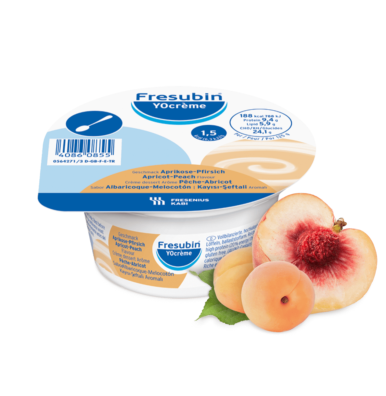  Фрезубин йогурт абрикос-персик 